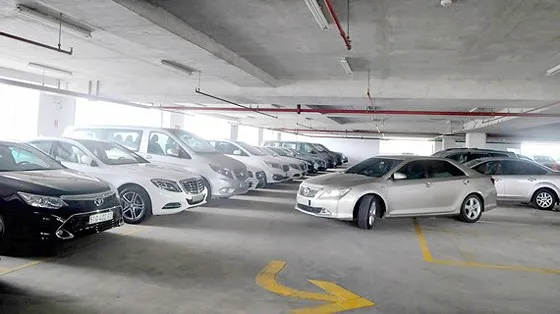 Một tầng đậu xe tại bãi xe 326 Võ Văn Kiệt, quận 1, TPHCM. Ảnh: CAO THĂNG