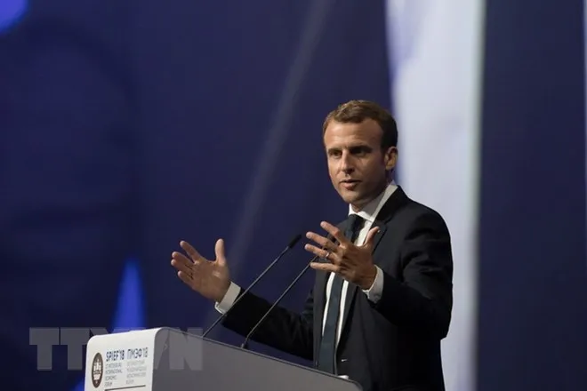 Tổng thống Pháp Emmanuel Macron. (Nguồn: THX/TTXVN)