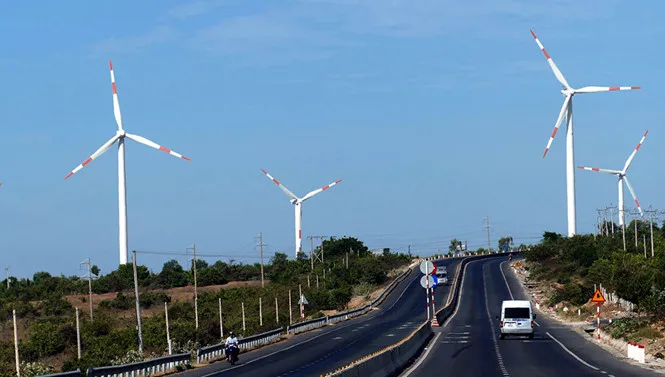 Điện gió tại H.Tuy Phong, Bình Thuận