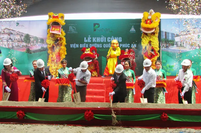 Quang cảnh lễ khởi công Viện điều dưỡng quốc tế Phúc An.