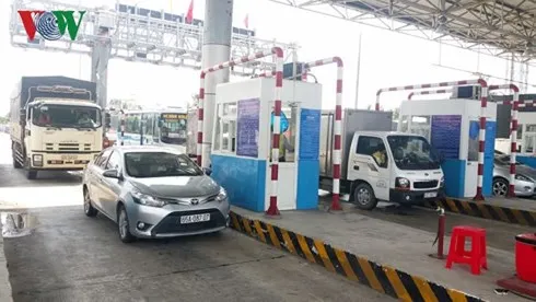 Trạm thu phí BOT Cai Lậy. (Ảnh: Nhật Trường/VOV-ĐBSCL)
