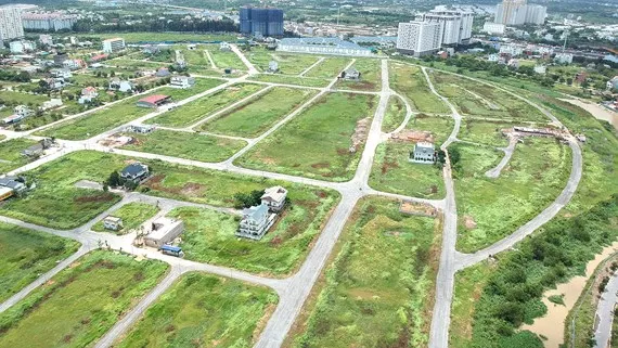 Đất nền phân lô tại quận 9 Ảnh: CAO THĂNG