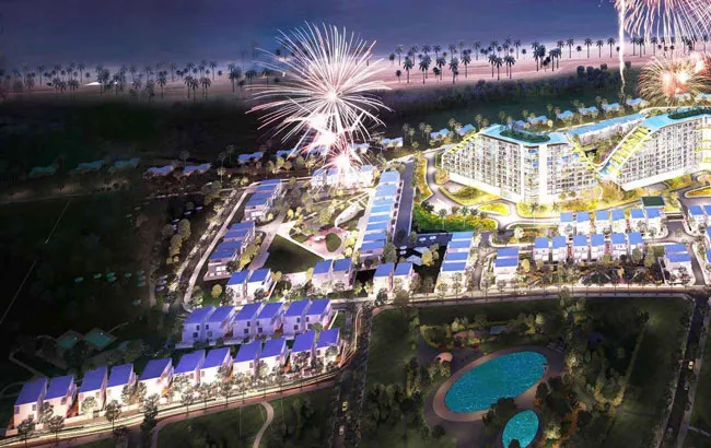 Crown Vill nằm phía sau khách sạn The Coastal Hill và đối diện khu đô thị FLC Lux City Quy Nhon