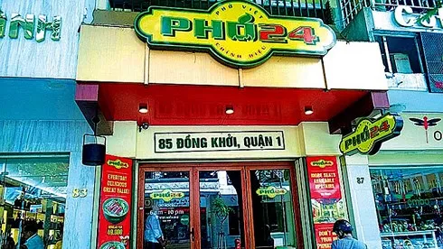 Phở 24 là 1 trong 3 doanh nghiệp Việt được cấp phép hoạt động nhượng quyền thương mại ra nước ngoài. (Ảnh: Báo Công Thương)