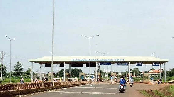 Trạm thu phí BOT đoạn Đồng Xoài - Phước Long