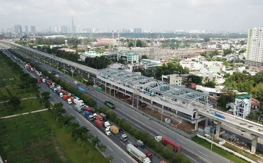 Tuyến metro Bến Thành - Suối Tiên của TP HCM sử dụng nguồn vốn ODA của Nhật Bản Ảnh: HOÀNG TRIỀU