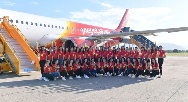 Top 43 Hoa hậu Việt Nam rực rỡ thu hút hàng triệu hành khách Vietjet ảnh 1 Top 43 Hoa hậu Việt Nam rực rỡ thu hút hàng triệu hành khách Vietjet ảnh 1