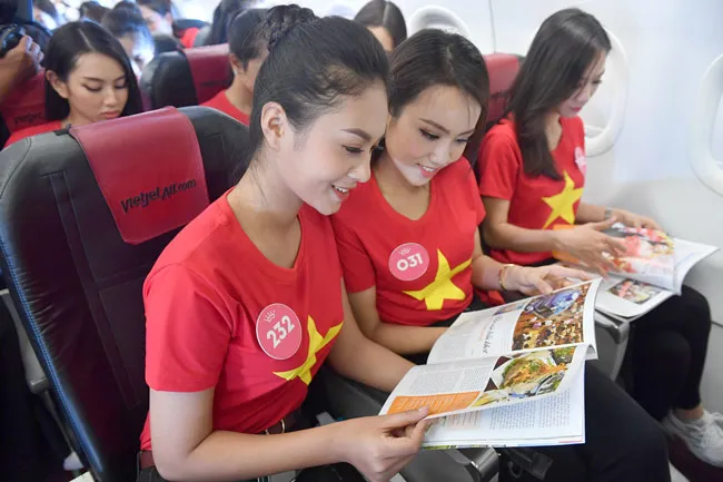 Top 43 Hoa hậu Việt Nam rực rỡ thu hút hàng triệu hành khách Vietjet ảnh 3 Top 43 Hoa hậu Việt Nam rực rỡ thu hút hàng triệu hành khách Vietjet ảnh 3