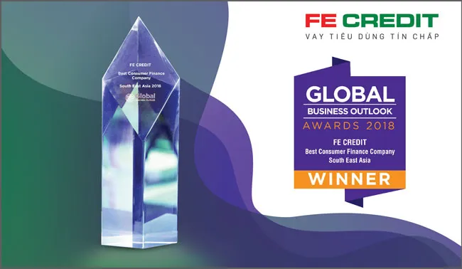 FE CREDIT được đánh giá “Công ty tài chính tiêu dùng tốt nhất Đông Nam Á 2018”