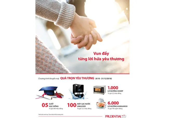 Prudential triển khai chương trình khuyến mại lên tới 11 tỷ đồng