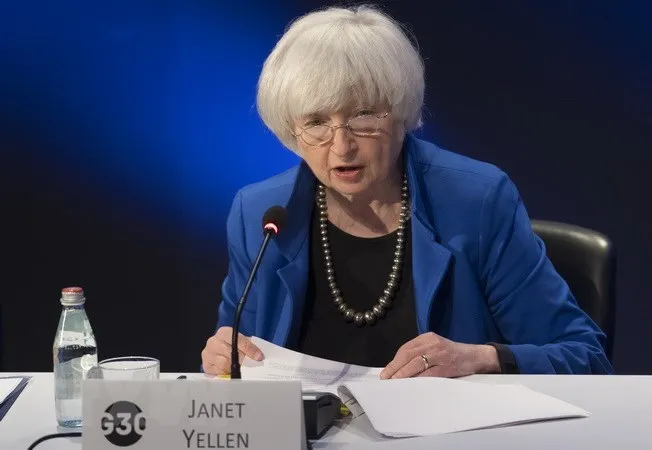 Cựu Chủ tịch Fed Janet Yellen. (Nguồn: AFP/TTXVN)