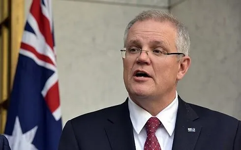 Thủ tướng Australia Scott Morrison thông báo Australia vừa chính thức thông qua CP-TPP. (Ảnh: AFP)