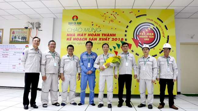 Đạm Cà Mau vượt chỉ tiêu sản xuất kinh doanh năm 2018