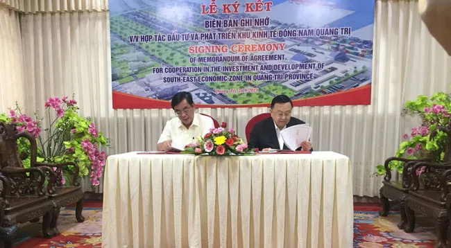 Ký kết MOA giữa lãnh đạo tỉnh Quảng Trị và Tập đoàn TPI