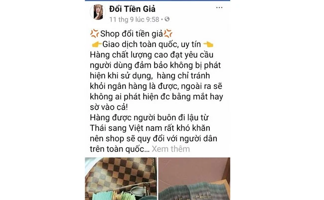 Mua bán tiền lẻ, lừa đổi tiền giả