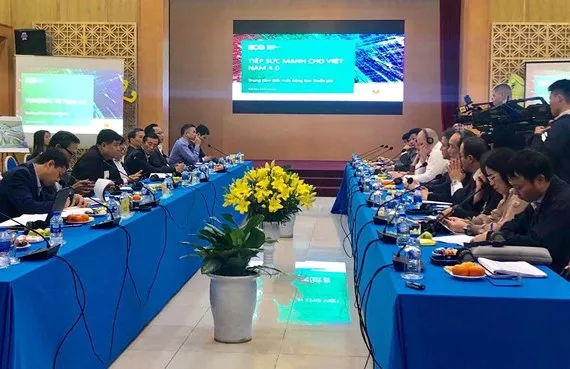 Quang cảnh hội nghị giới thiệu mô hình Trung tâm Đổi mới sáng tạo Quốc gia