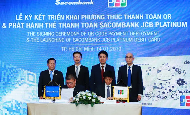 Sacombank-JCB hợp tác triển khai thanh toán QR