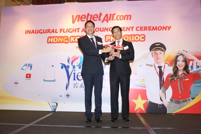 Vietjet khai trương đường bay thẳng Phú Quốc - Hồng Kông