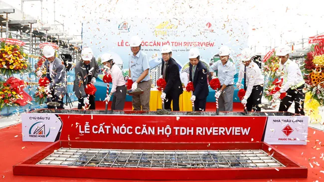Cất nóc dự án căn hộ TDH Riverview
