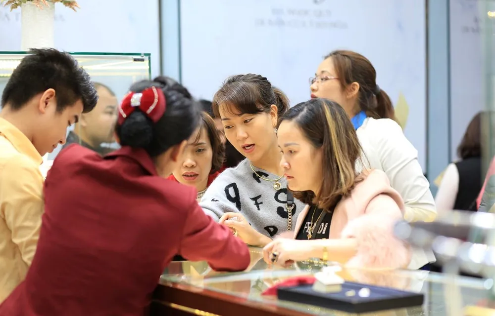 Giao dịch vàng tại doanh nghiệp. (Ảnh: CTV)