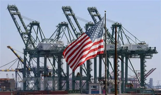 Cảng Long Beach ở Los Angeles, Mỹ. (Nguồn: AFP/TTXVN)