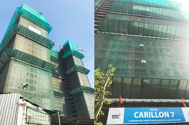 Dự án Carilon 7 cất nóc và hoàn thiện
