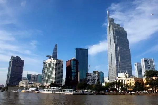 Một góc trung tâm quận 1, Thành phố Hồ Chí Minh. (Ảnh minh họa: Hoàng Hải/TTXVN)