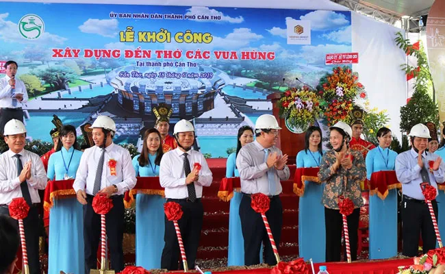 Khởi công xây Đền thờ các Vua Hùng tại Cần Thơ, với tổng mức đầu tư gần 130 tỷ đồng.