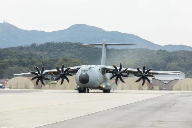 Mẫu máy bay vận tải A400M thế hệ mới.