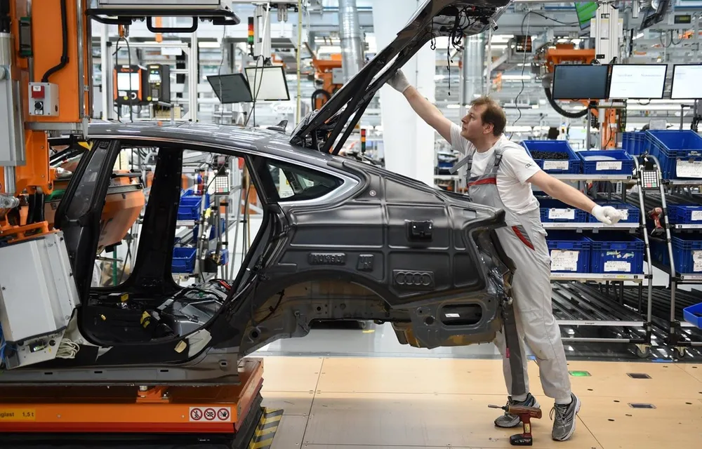 Xưởng lắp ráp ôtô của Audi. (Nguồn: Getty Images)