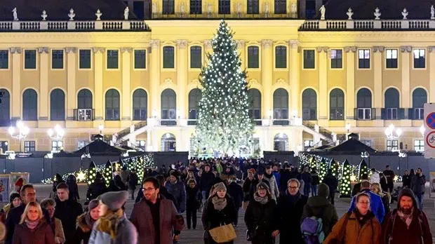 Chợ Giáng sinh ở Vienna, Áo. (Nguồn: AFP)