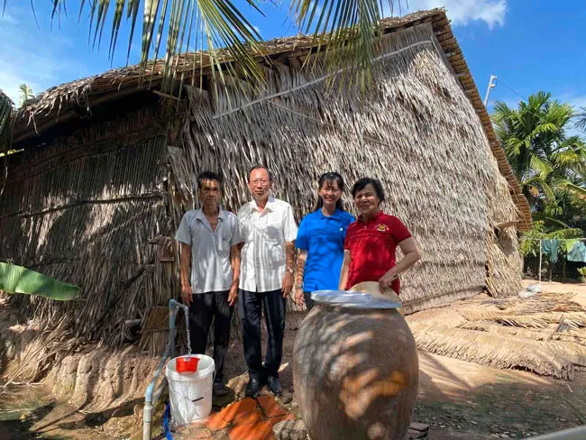 Niềm vui “Nước sạch học đường” trước thềm năm mới tại huyện Bình Đại, Bến Tre ảnh 5 Niềm vui “Nước sạch học đường” trước thềm năm mới tại huyện Bình Đại, Bến Tre ảnh 5