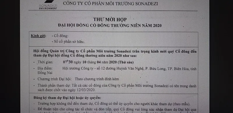 Nhiều công ty bất chấp lệnh cách ly tổ chức ĐHCĐ? ảnh 1 Nhiều công ty bất chấp lệnh cách ly tổ chức ĐHCĐ? ảnh 1