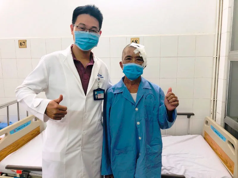 Bệnh nhân phục hồi tốt sau phẫu thuật.