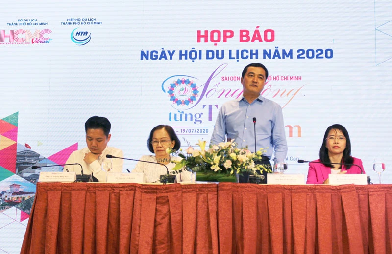 Ban tổ chức công bố sự kiện Ngày hội du lịch TPHCM 2020. Ảnh: ĐÌNH DƯ