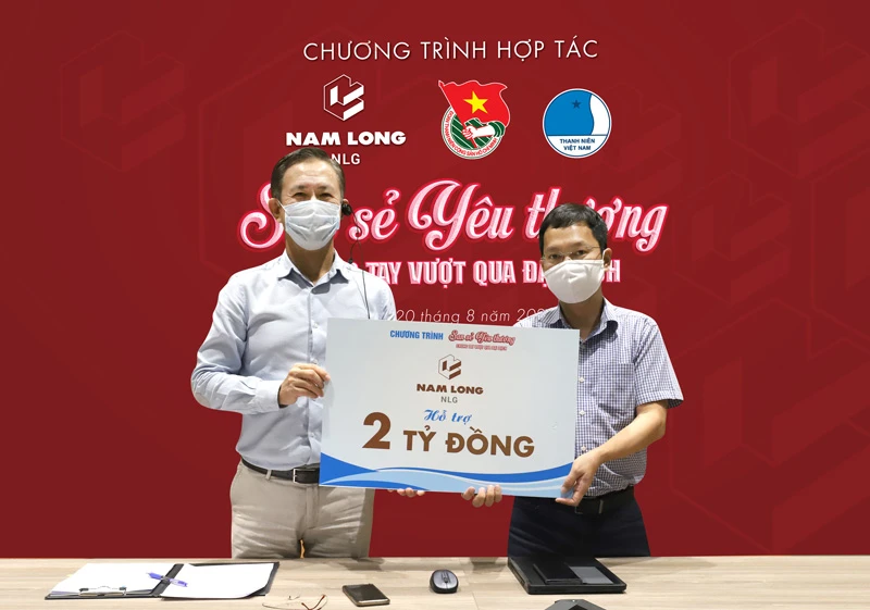 Nam Long ủng hộ chương trình “San sẻ yêu thương, chung tay vượt qua đại dịch”.