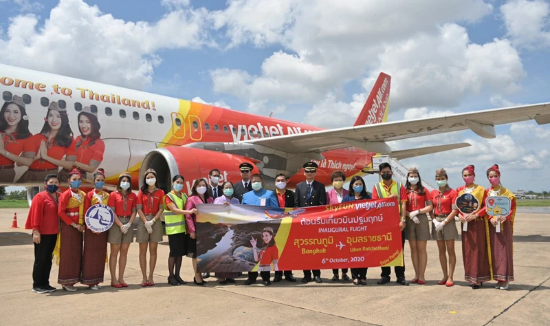 Vietjet khai trương đường bay Băng Cốc – Ubon Ratchathani 