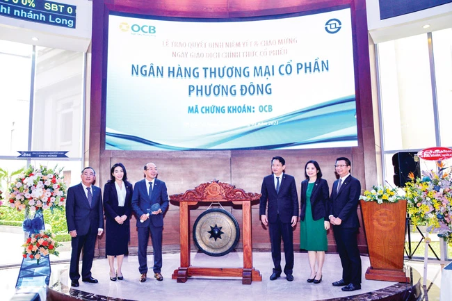 Chào sàn trong phiên lao dốc của VN Index khiến OCB giảm 20%. 