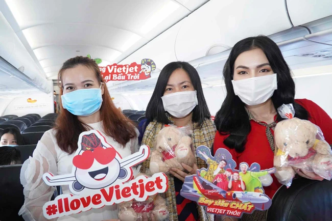 Vietjet khuyến mại vé 0 đồng mừng ngày Quốc tế phụ nữ 8-3