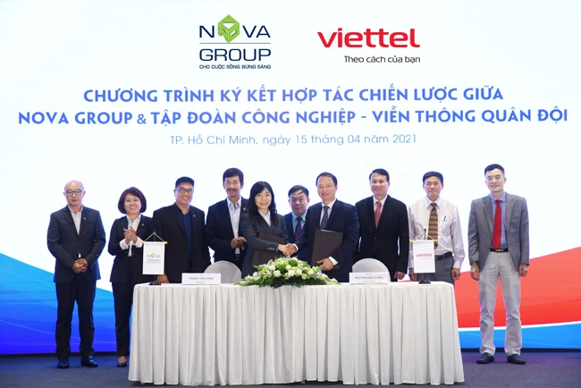 NovaGroup và Viettel ký kết hợp tác chiến lược trong nhiều lĩnh vực; phối hợp xây dựng, triển khai các gói dịch vụ chung cho khách hàng của mỗi bên để tối ưu hiệu quả.