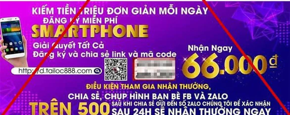 Các ứng dụng "giật" đơn hàng ảo có dấu hiệu chiếm đoạt tài sản - Ảnh: CACC