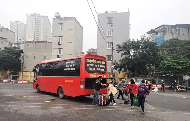 Sở Giao thông Vận tải Hà Nội đề xuất cho xe khách hoạt động trở lại từ 13/10. (Ảnh: Việt Hùng/Vietnam+)