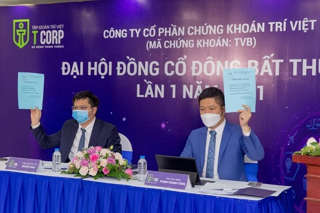 ĐHĐCĐ bất thường lần 1 năm 2021 ngày 12-11-2021 của TVB.