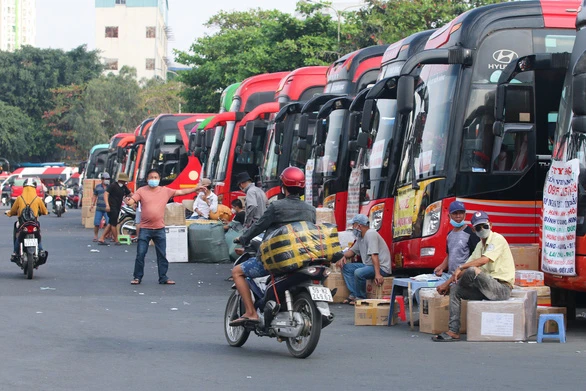 Hiện tại vẫn còn nhiều tỉnh thành chưa kết nối xe khách với TP.HCM - Ảnh: CHÂU TUẤN