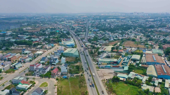 Đường vành đai 3 dài hơn 90km mới có một đoạn qua tỉnh Bình Dương đưa vào khai thác - Ảnh: Q.ĐỊNH