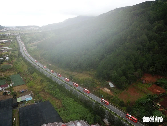 Tuyến cao tốc Dầu Giây - Liên Khương - Đà Lạt dài 208km đến nay mới đầu tư được 19km đoạn Liên Khương - Prenn (Đà Lạt) - Ảnh: ĐỨC THỌ