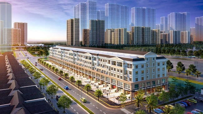 Vị trí tâm điểm tại tâm điểm của phố thương mại Broadway giữa lòng Vinhomes Grand Park