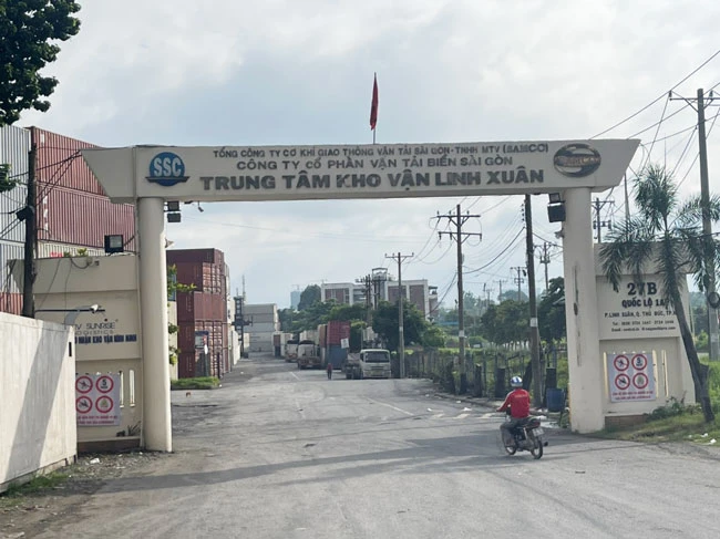 Trung tâm kho vận Linh Xuân, một trong những kho bãi của SSC khai thác.