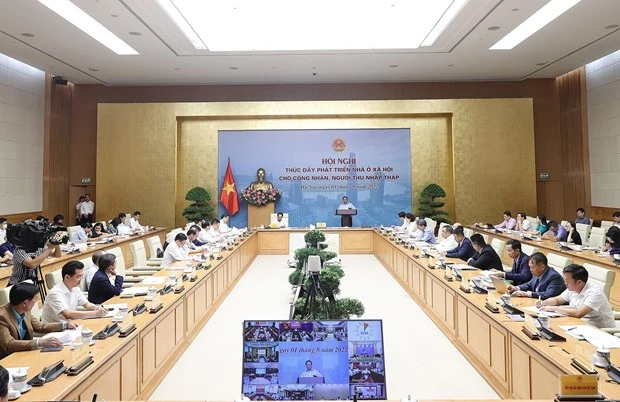 Thủ tướng chủ trì hội nghị phát triển nhà ở xã hội cho công nhân hình ảnh 2 Thu tuong chu tri hoi nghi phat trien nha o xa hoi cho cong nhan hinh anh 2