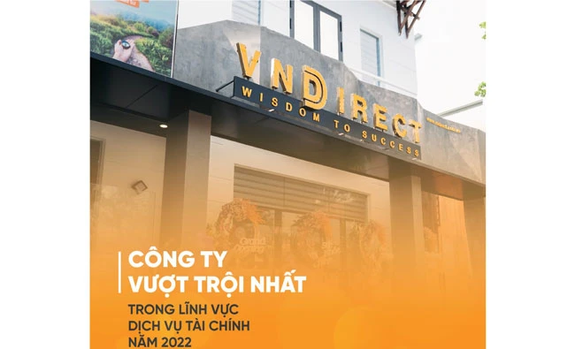 VNDIRECT được bình chọn vượt trội nhất trong lĩnh vực dịch vụ tài chính